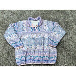 Vintage Women’s Footlocker Fleece Pullover Purple Size Small